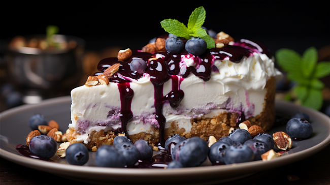 Image of Keto Blueberry Cheesecake Swirl