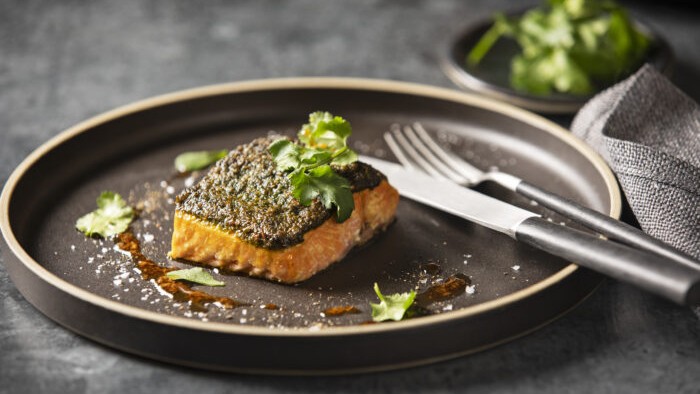 Image of Hot-smoked salmon on cedar planks