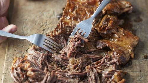Image of BBQ pulled beef sandwich
