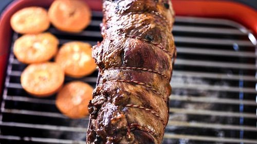 Image of Orange glazed lamb shoulder