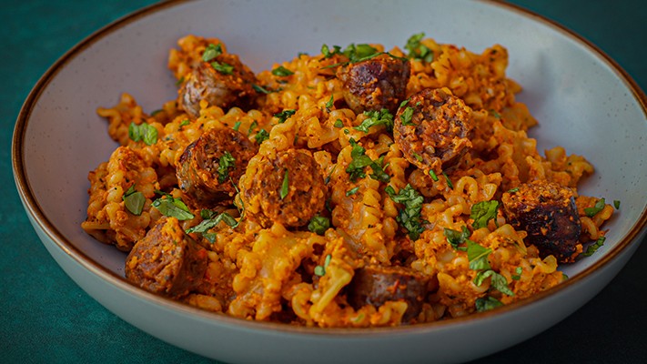 Image of Beef Sausage and Tomato Pasta