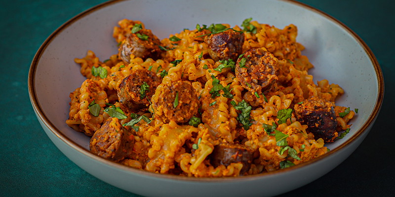 Beef Sausage and Tomato Pasta