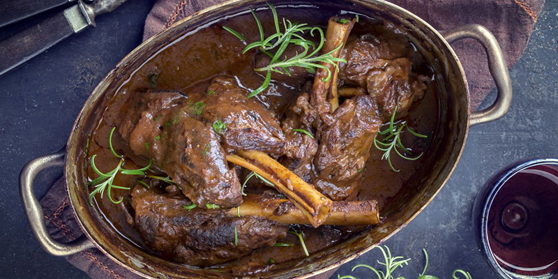 Slow Cooked Lamb Shanks
