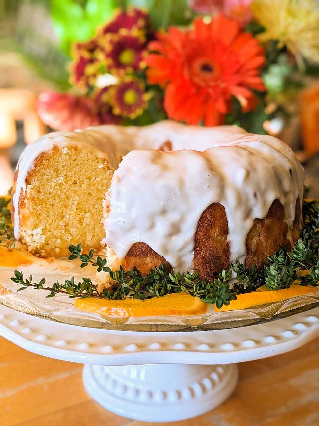 Image of Orange Almond Olive Oil Pound Cake