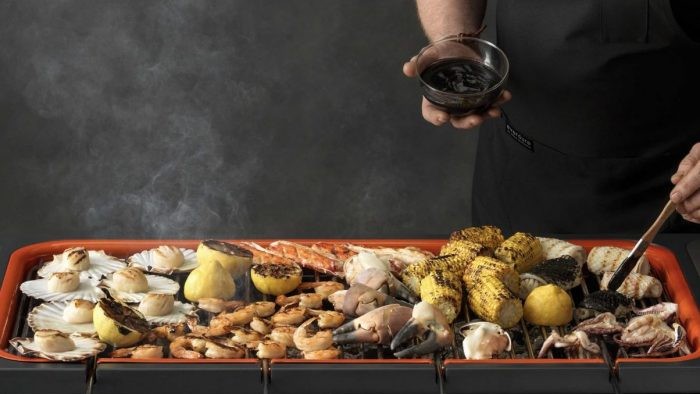 Image of Grilled mix seafood platter