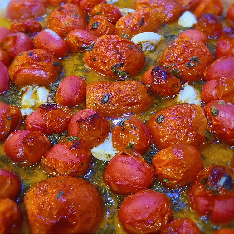 Image of Take a peek at the tomatoes, after about 20 minutes....