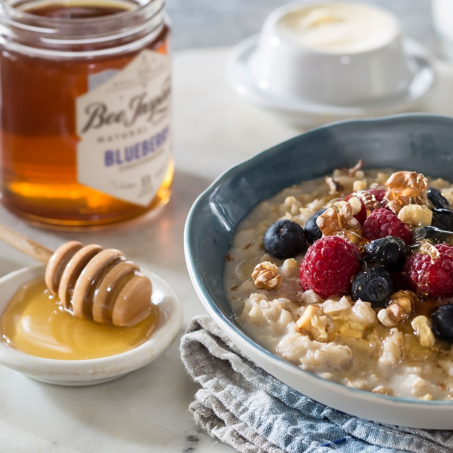 Creamy Oatmeal with Almond Milk - Haute & Healthy Living