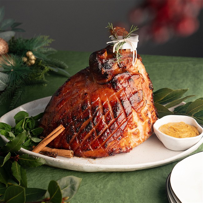 Image of Sticky Pineapple Christmas Ham with Wham Bam Thank You Ham