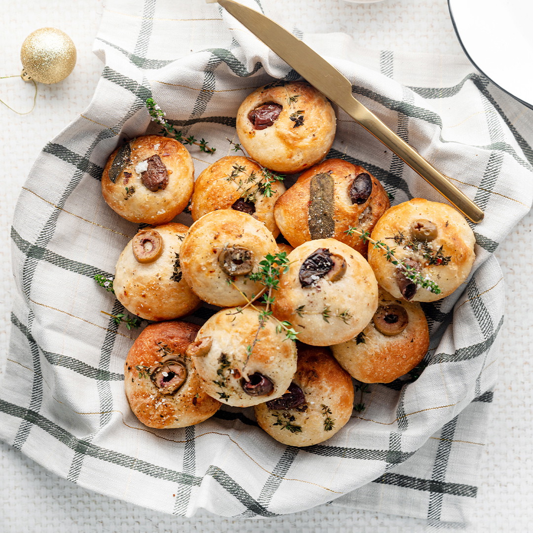 Focaccia Buns with Salt of Aotearoa