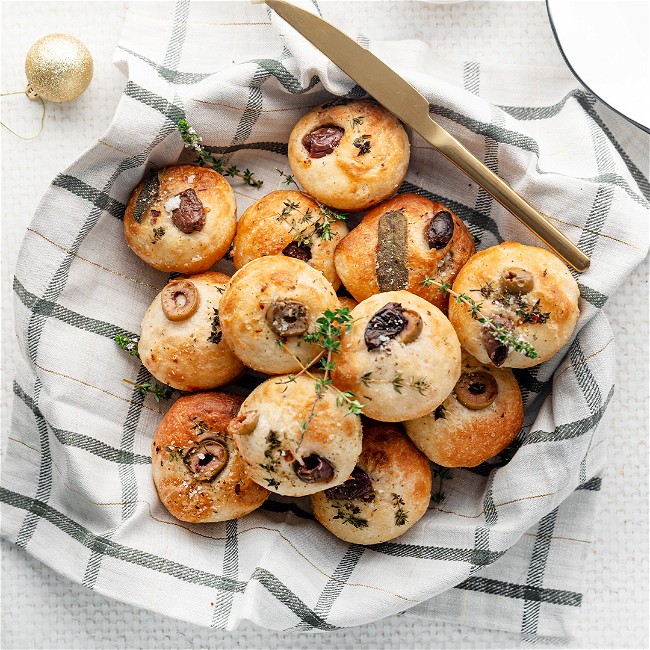 Image of Focaccia Buns with Salt of Aotearoa