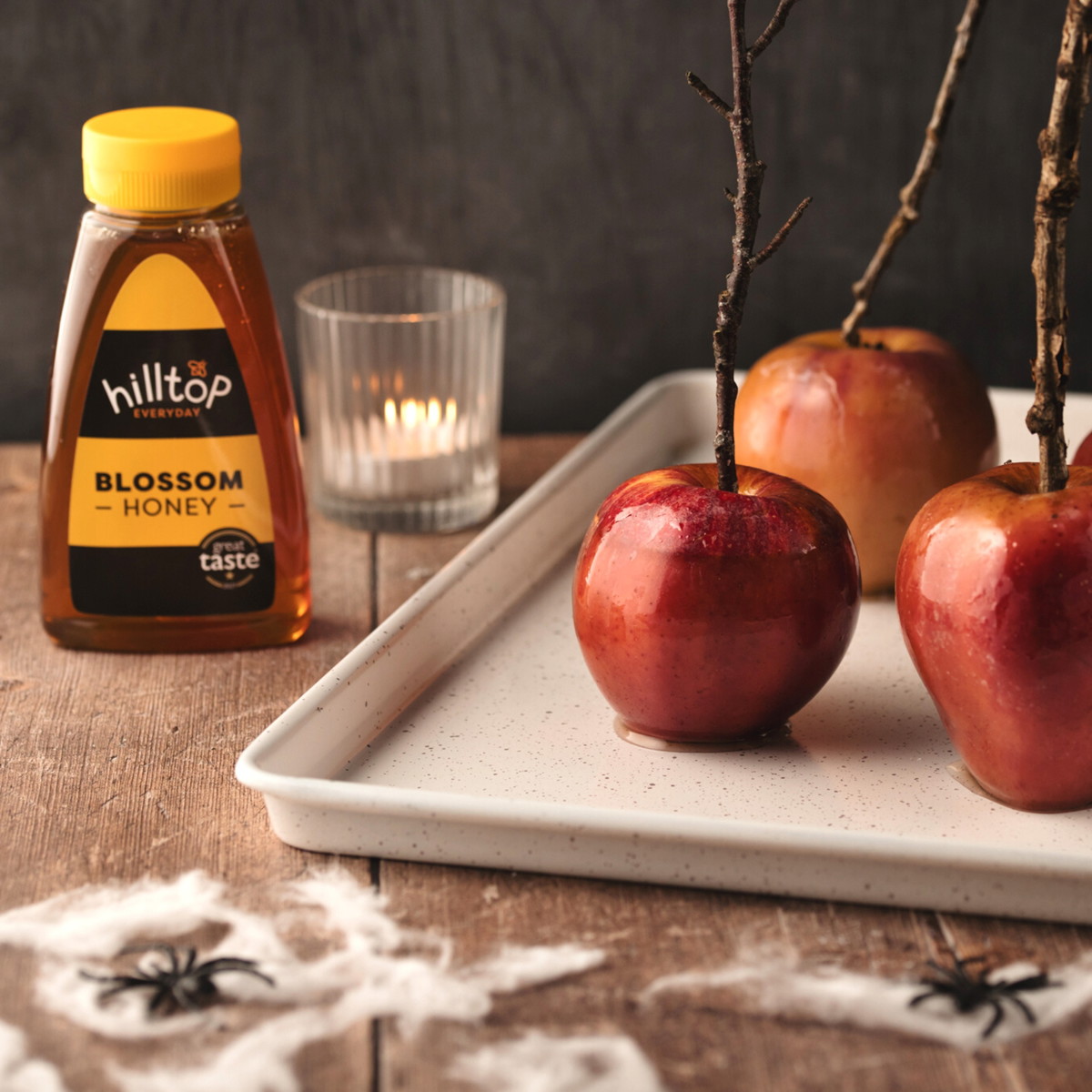 Honey Glazed Ghostly Apples