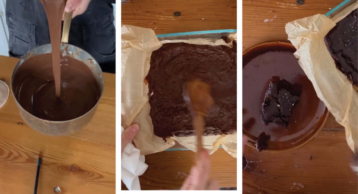 Sweet Potato Sourdough Brownies
