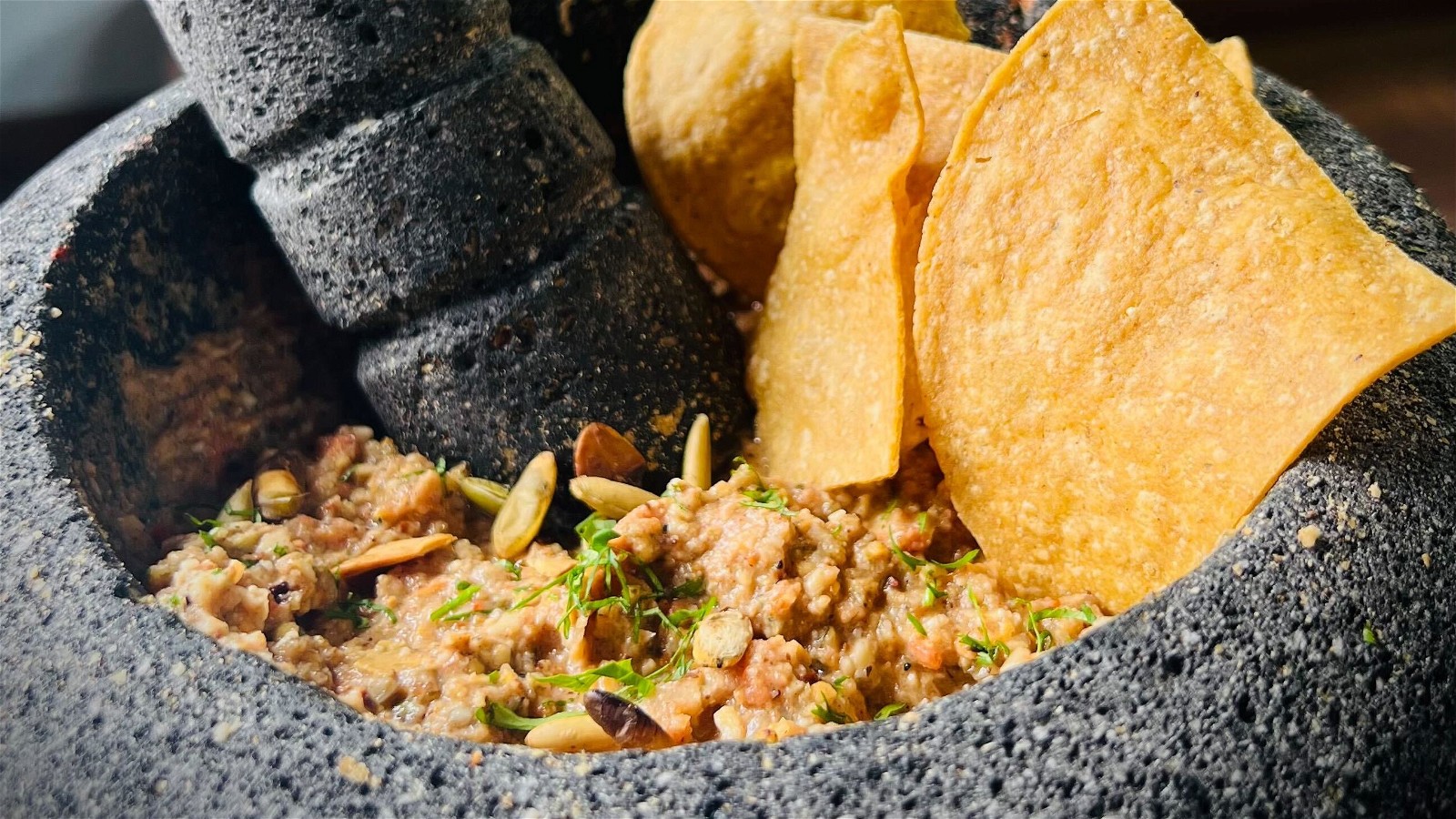 Molcajete Sikil Pa&#39;ak: Mayan Pumpkin Seed Dip-image