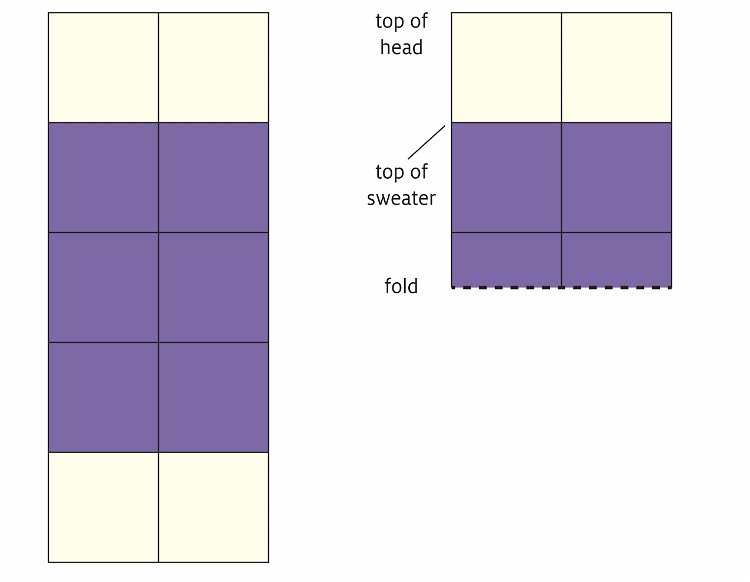 Image of Attach a 1 x 2 rectangle at each short edge...