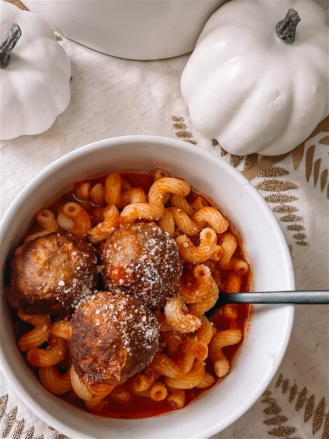 Image of National Pasta Day Pasta & Meatballs
