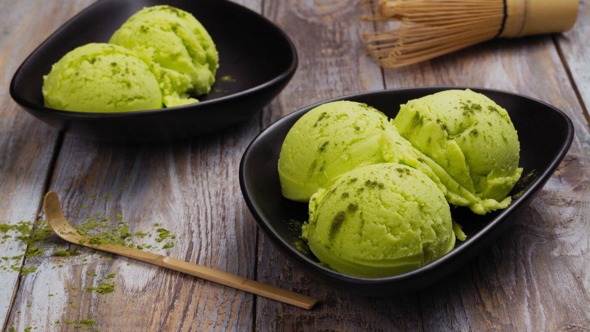 Gelato al tè verde