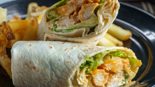 Image of Crispy Buffalo Chicken Wrap with Ranch Slaw