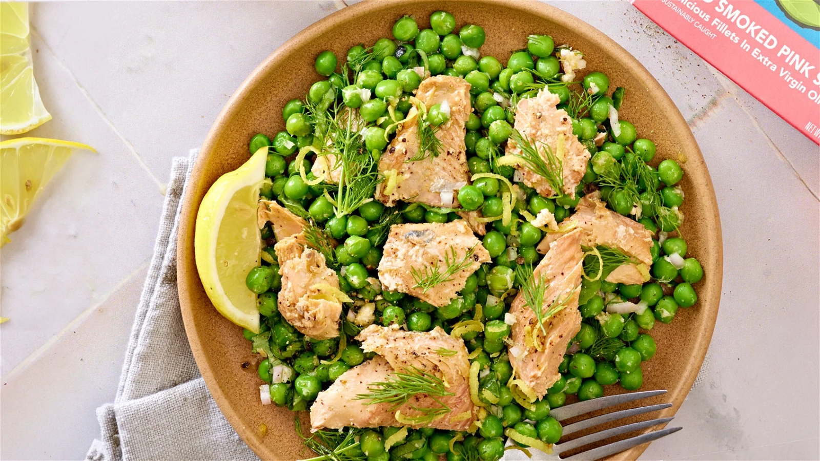 Image of Smoked Salmon, Pea and Horseradish Salad