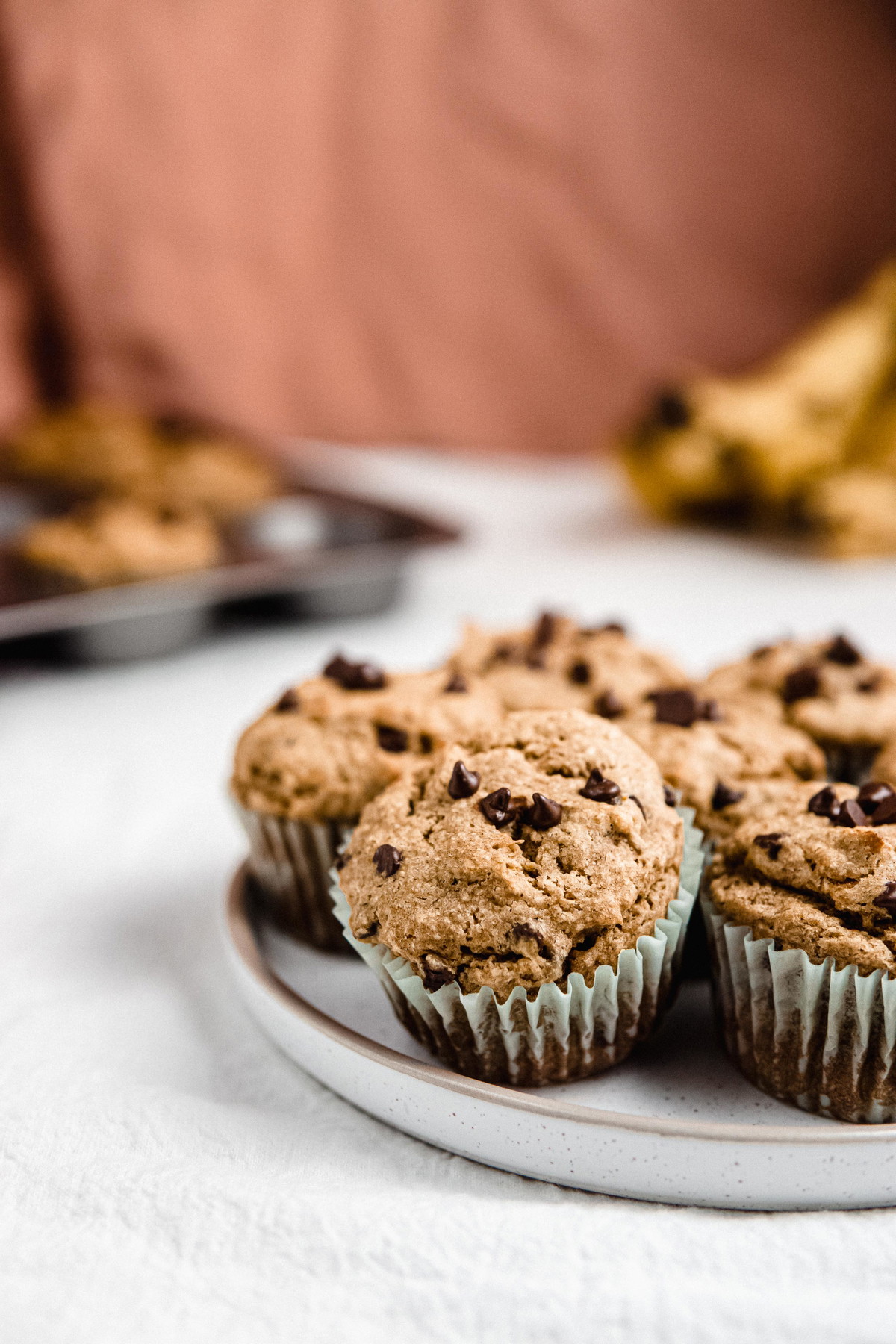 Gluten Free Browned Butter Banana Chocolate Chip Muffins