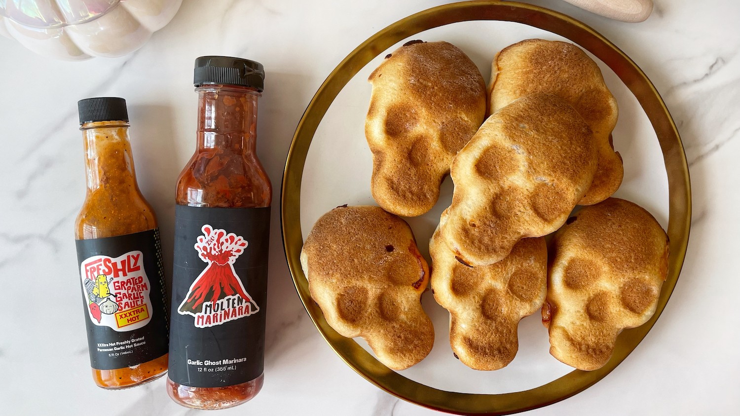 Image of Halloween Fun: Grab and Go Pizza Skulls