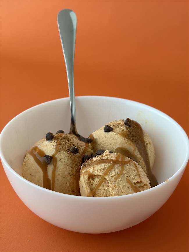 Image of    Pumpkin Spice Ice Cream with Allulose 