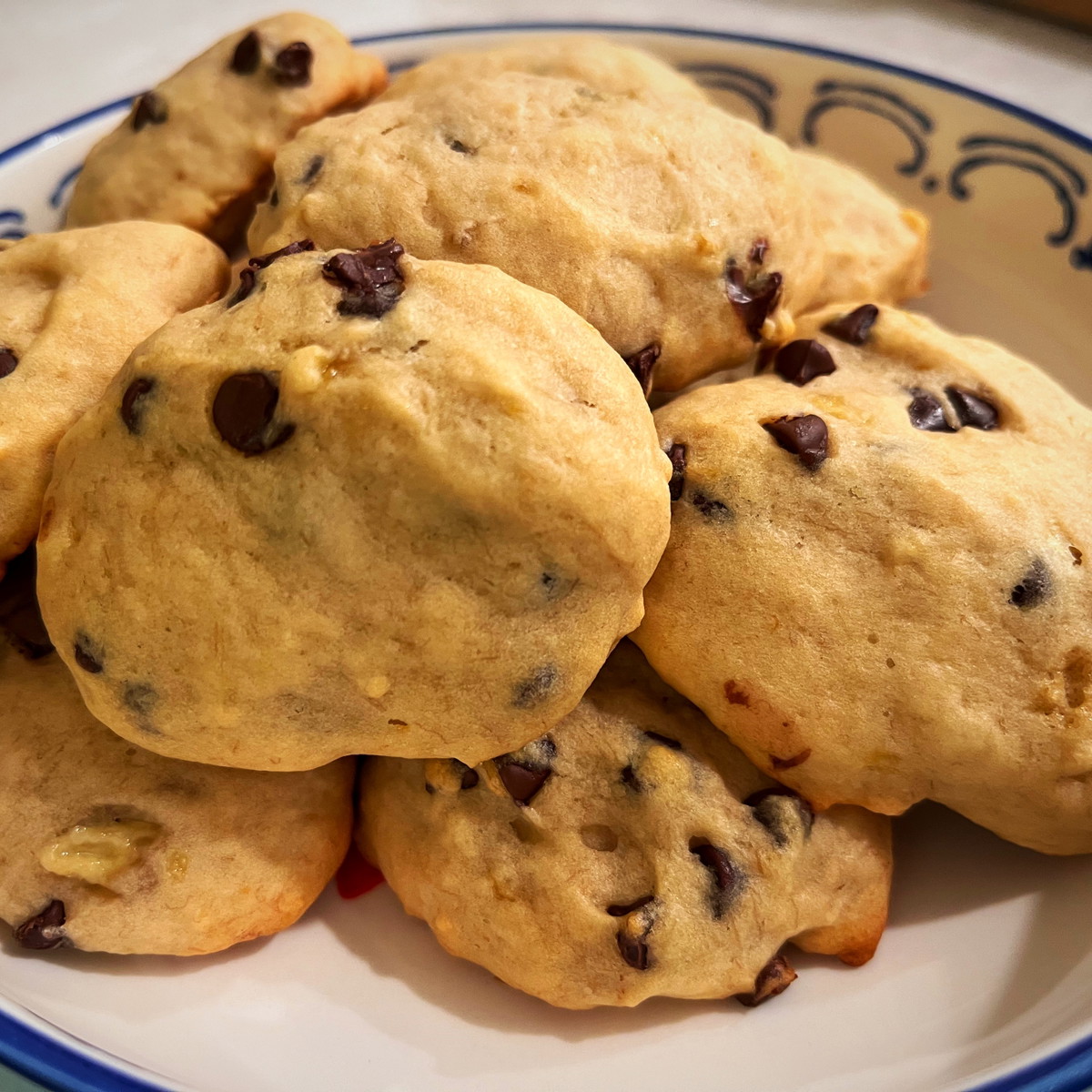 Biscuits aux bananes et chocolat