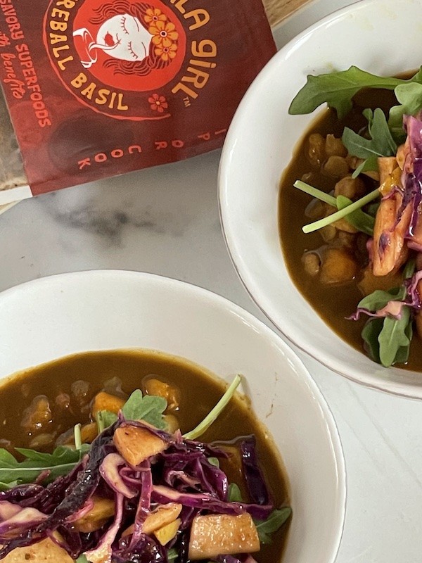 Image of BUTTERNUT SQUASH LENTILS WITH FIREBALL BASIL 