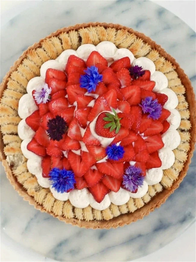 Image of Jordbærtærte med mascarpone