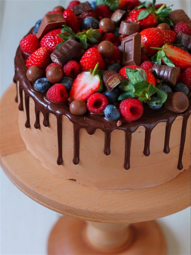 Image of Den lækreste chocolate drip cake med squash