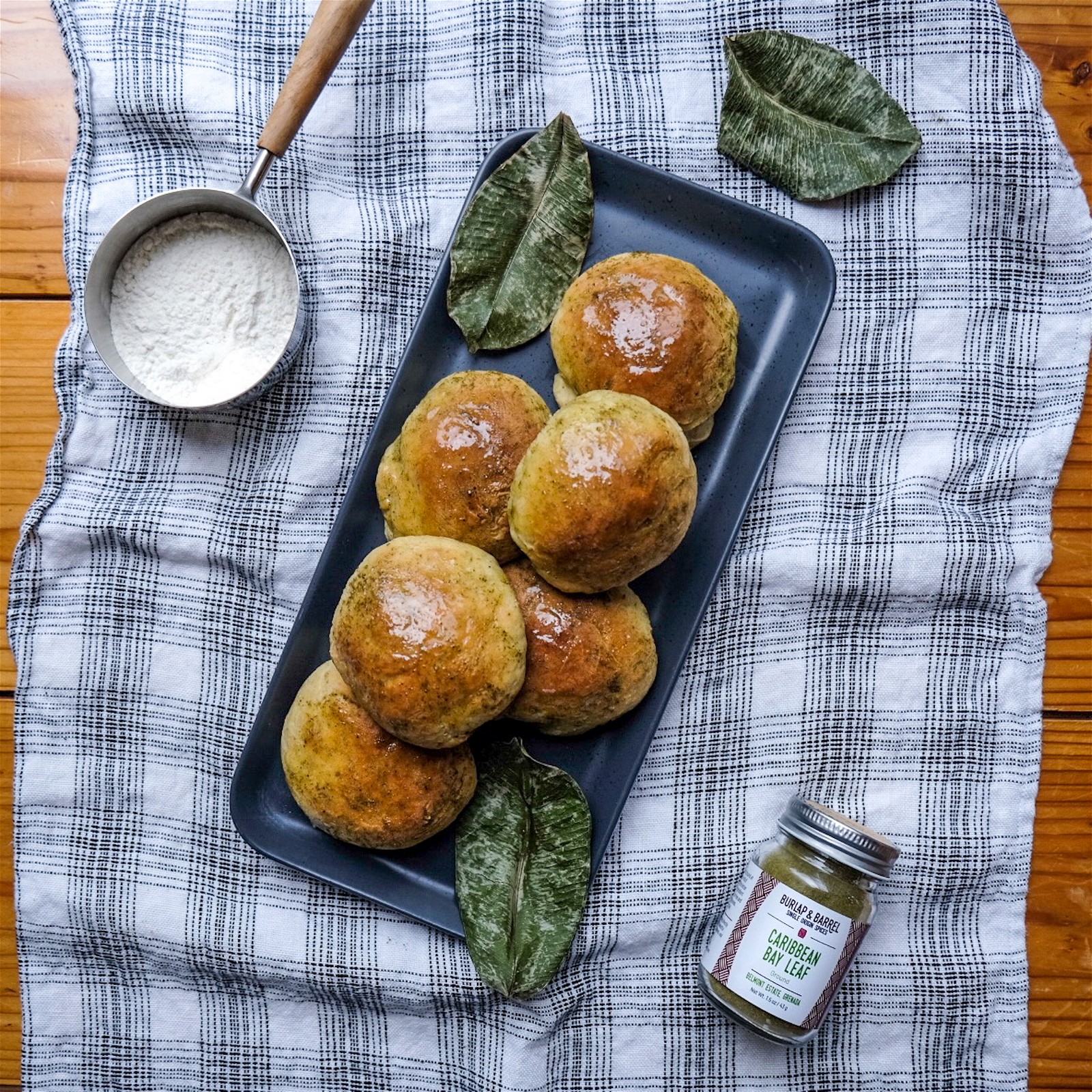 Image of Vegan Caribbean Bay Leaf Rolls