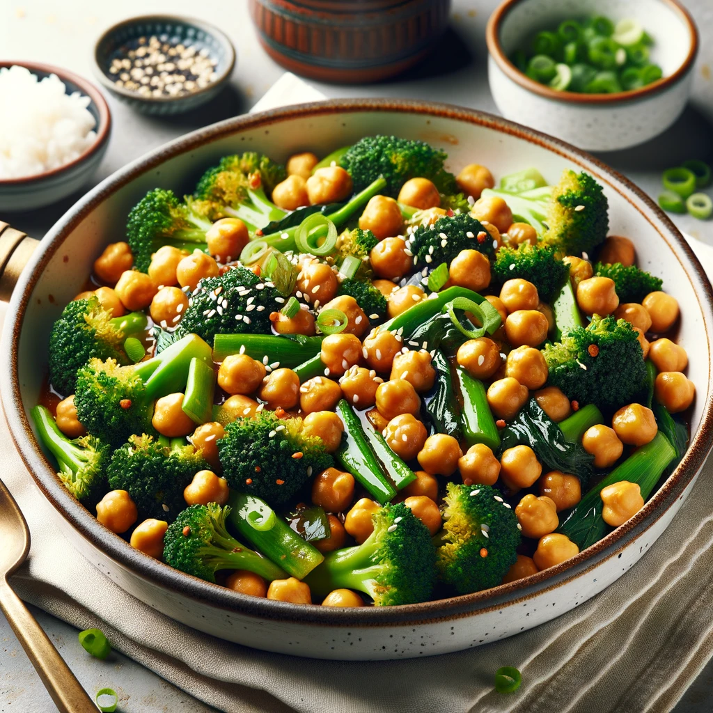 Chickpea and Broccoli Stir-Fry