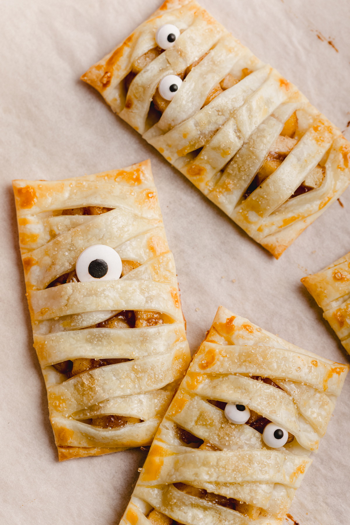 Momias rellenas de manzana