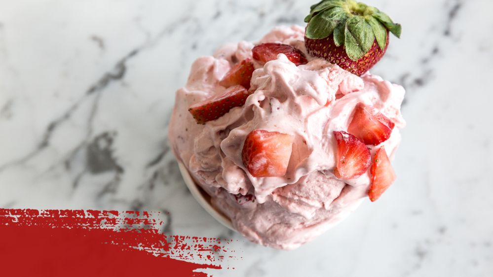 Image of Strawberries Ice Cream