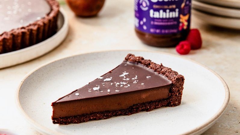 Image of Dark Chocolate Tahini Tart 