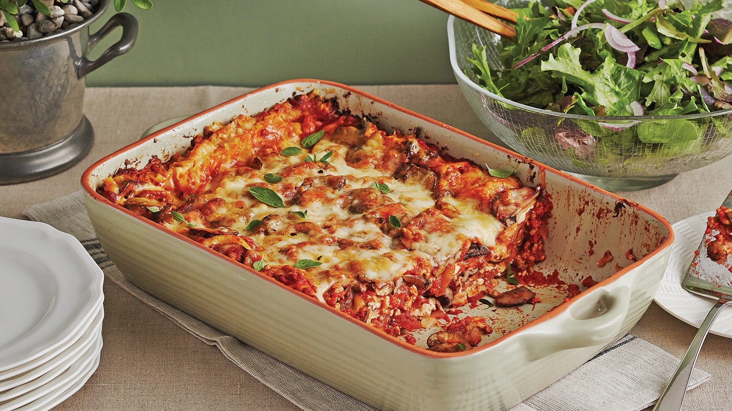 Image of Mushroom Beef Lasagne Recipe