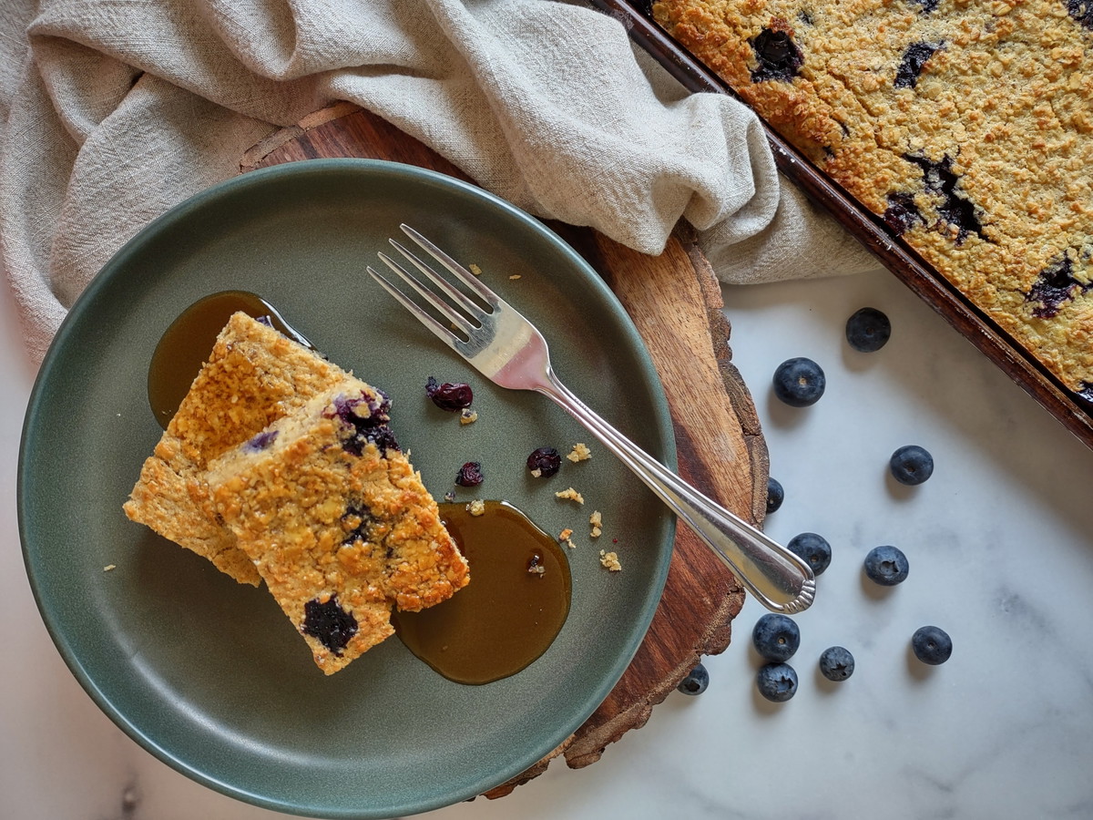 Blueberry Coconut Baked Oatmeal