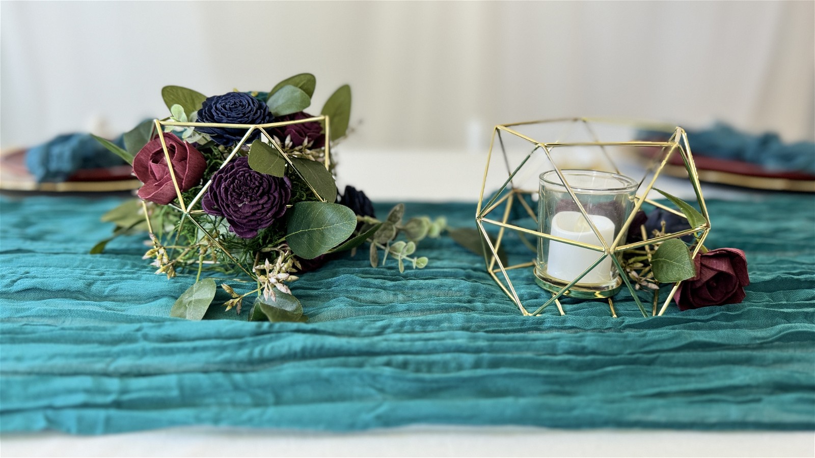 Image of Modern Geometric Arrangements - DIY Wedding Centerpiece Step-by-Step Instructions and Tutorial