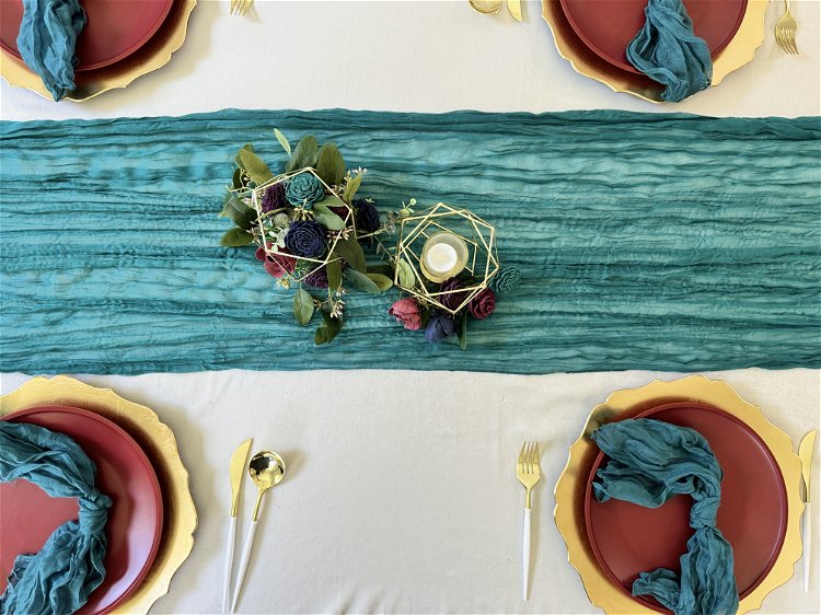 Image of Create Your Tablescape: Accent the table with smaller elements such...