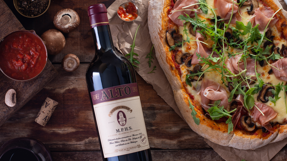 Alto M.P.H.S & MUSHROOM AND PROSCIUTTO PIZZA – Alto Wines