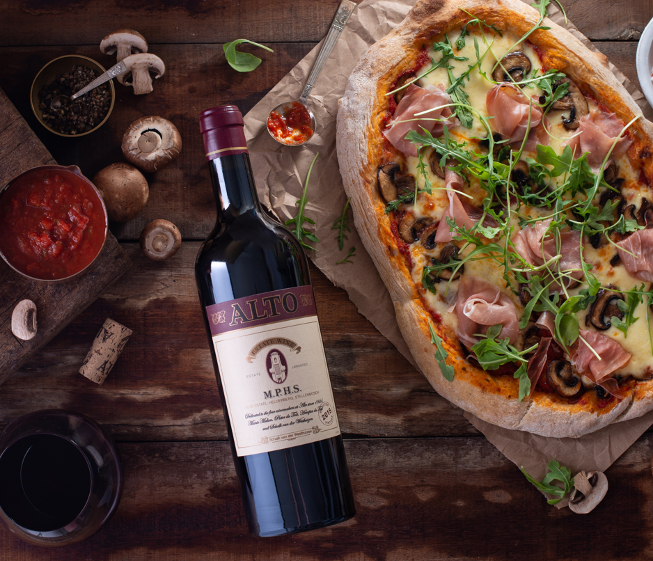 Alto M.P.H.S & MUSHROOM AND PROSCIUTTO PIZZA