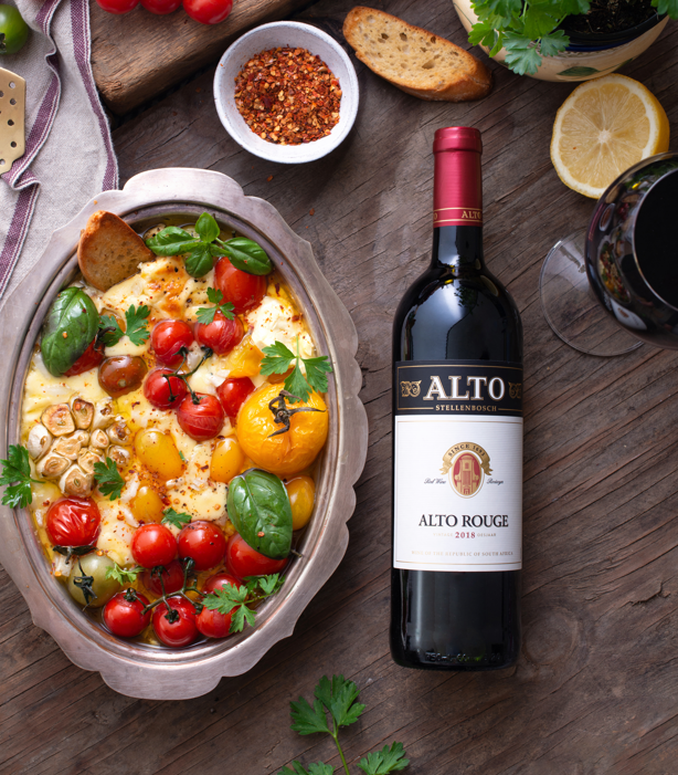 Alto Rouge & CHEESY GARLIC DIP WITH CROSTINI