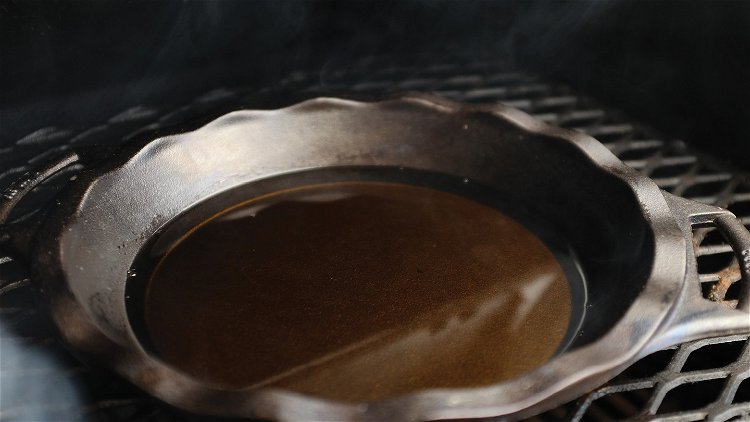 Image of Pour your bourbon into a Lodge Cast Iron Pie Pan...