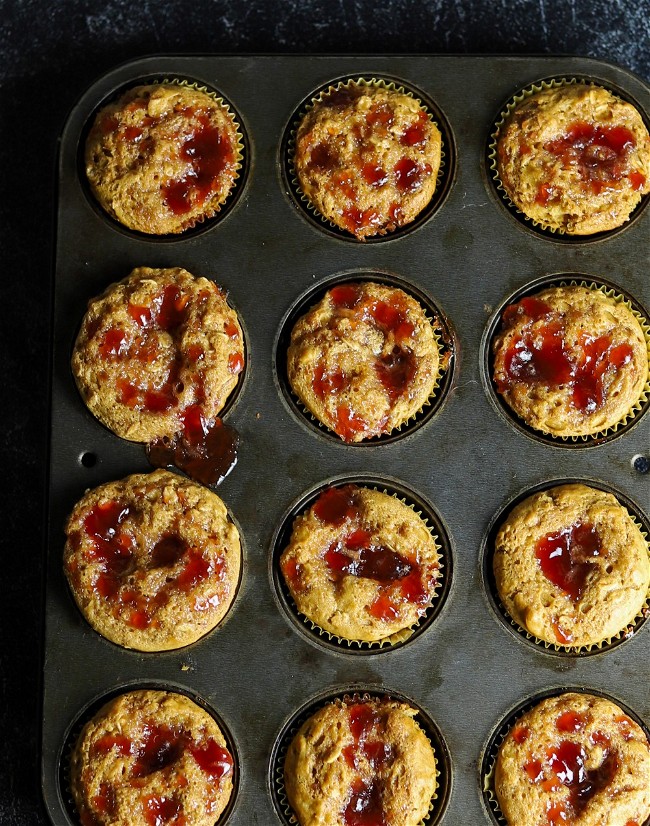 Image of Peanut Butter and Jelly Muffins