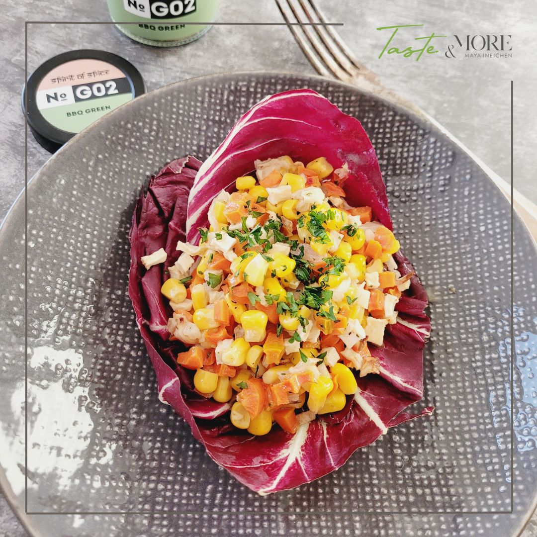 Gerösteter Wintersalat an Nussdressing