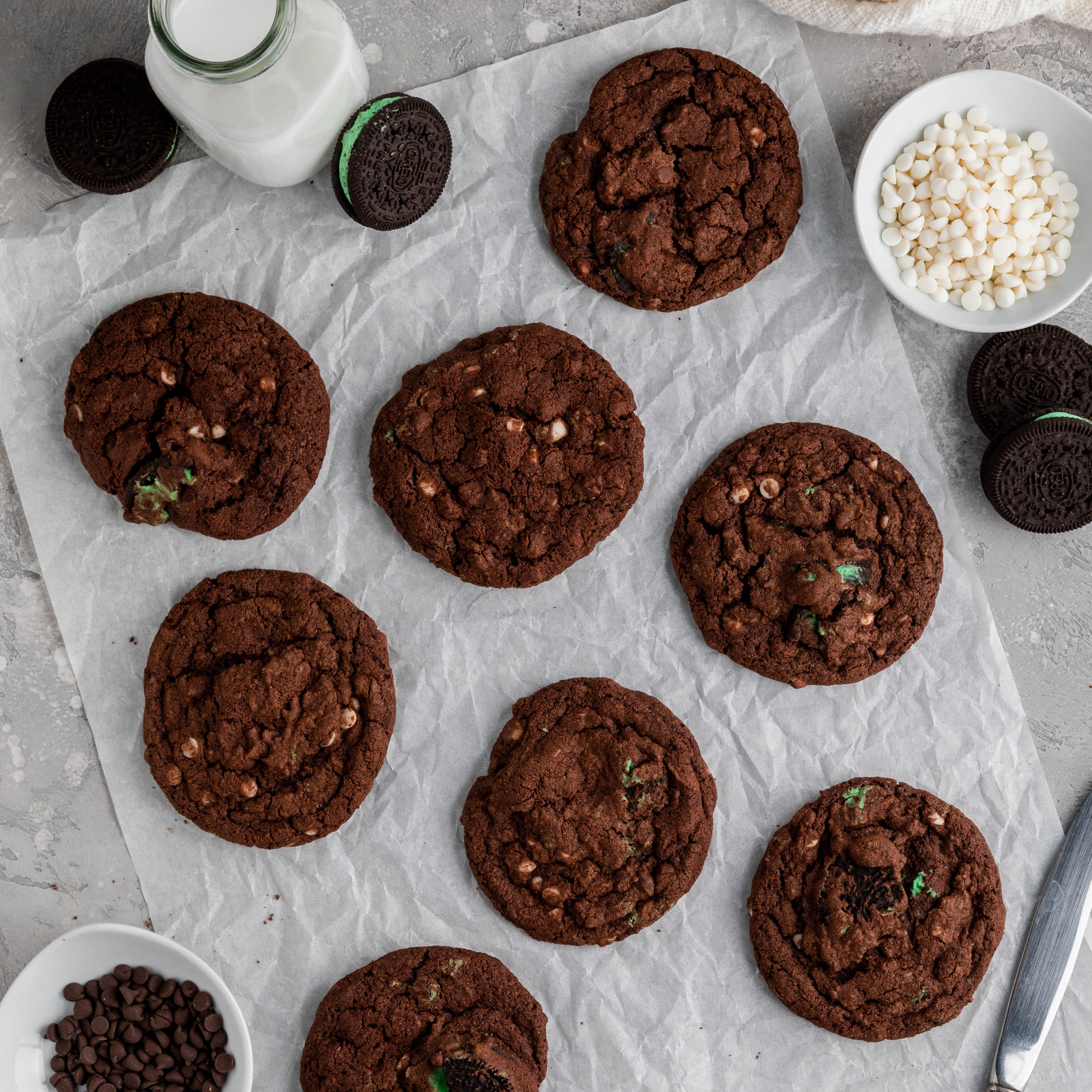 Image of Chocolate Oreo Mint Cookies