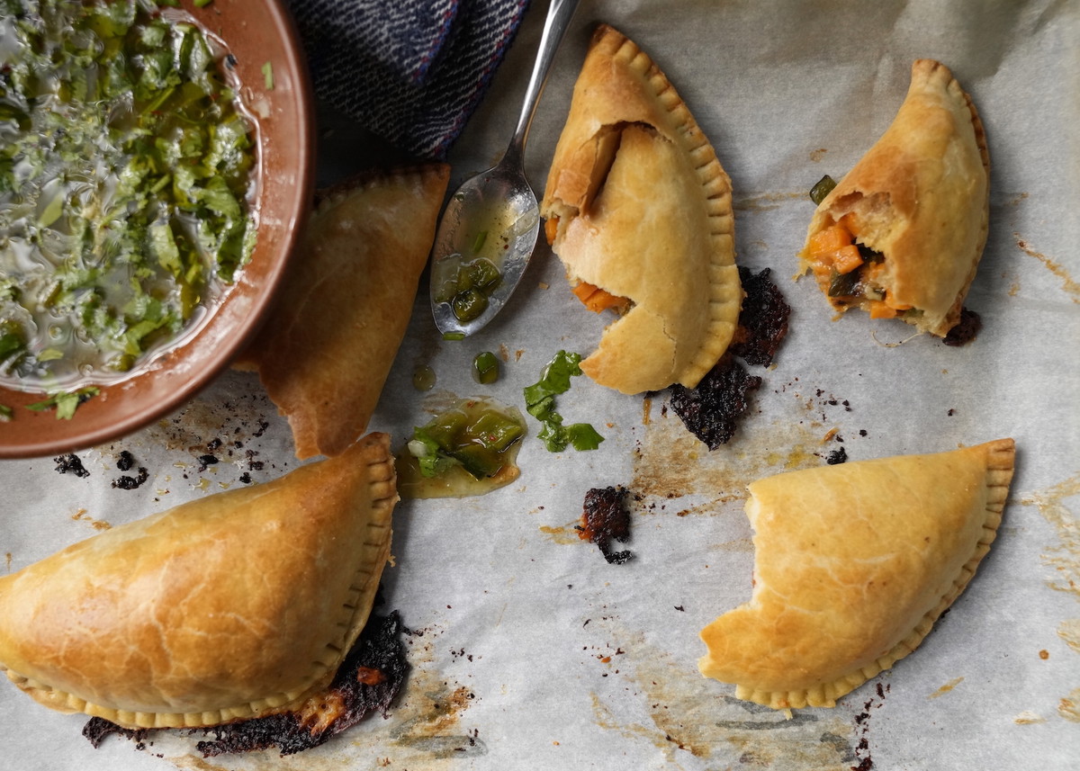 Cheesy Sweet Potato & Poblano Empanadas