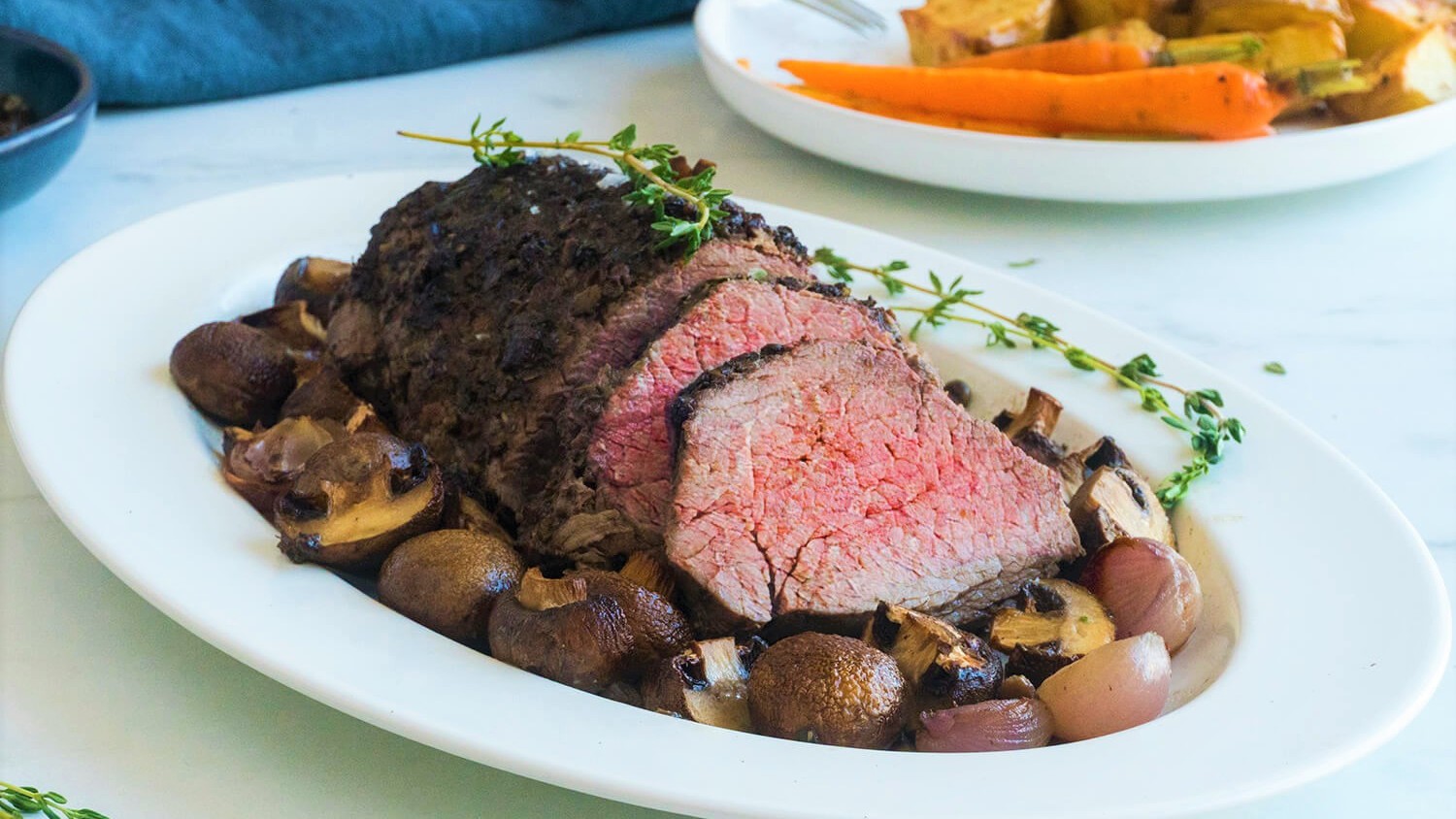 Image of Impressive Balsamic Roasted Beef Tenderloin with Olive Tapenade