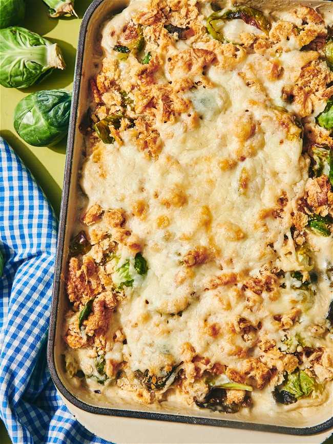 Image of Cheesy Brussels Sprout Casserole