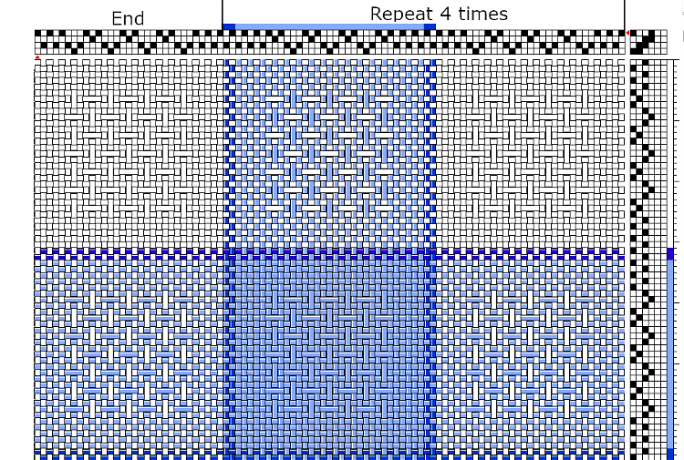 Image of Weave in a balanced weave to square the pattern. Follow...