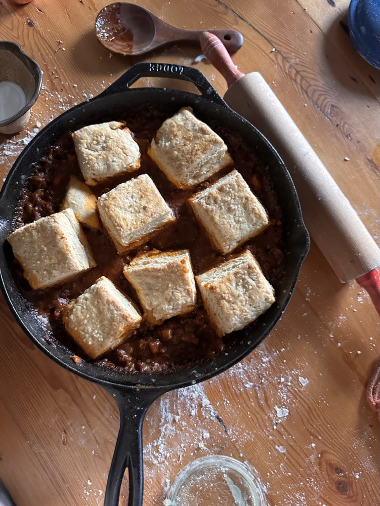 Sourdough Biscuit Beef Pot Pie